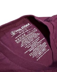 Volcom Stone Graphic Tee Mens XLG Burgundy Y2K Skate Surf Streetwear