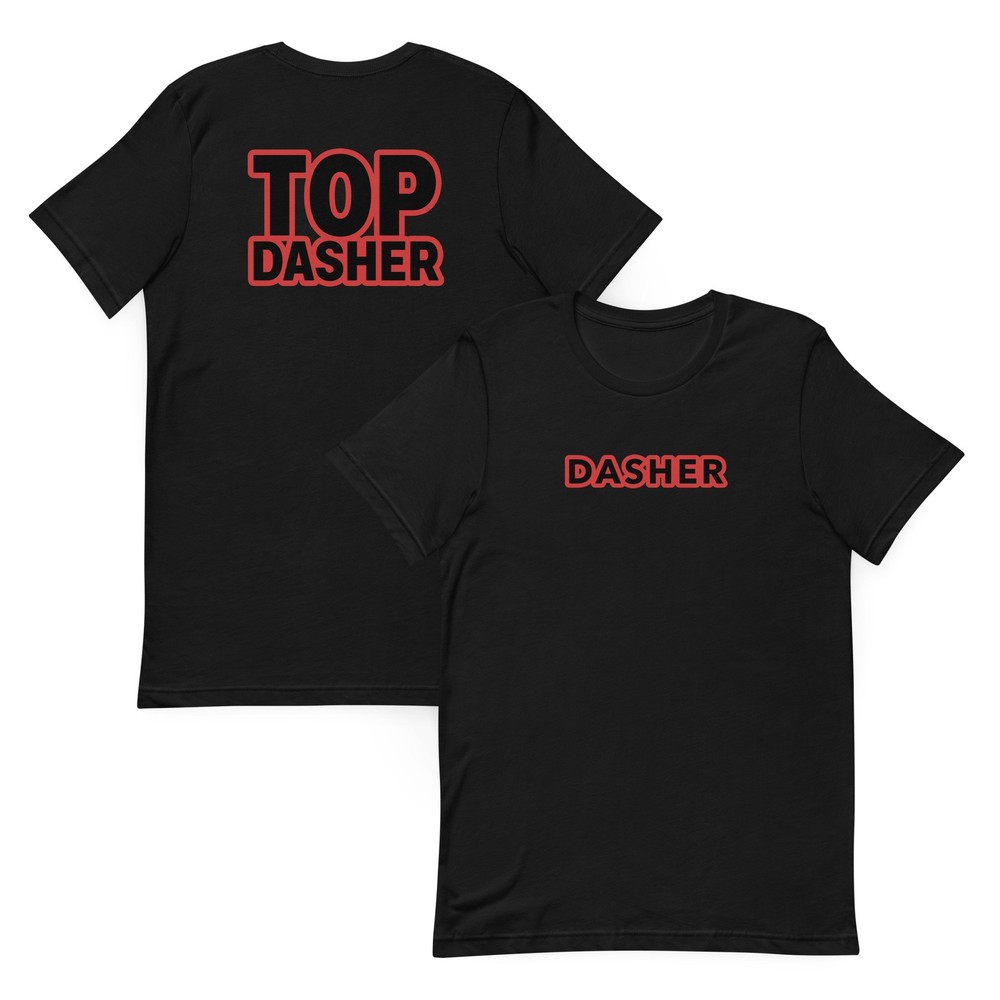 Brand New Dasher Top Dasher Unisex Tee T-shirt Delivery Driver DoorDash