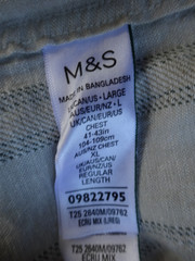 M&S MARKS & SPENCER ECRU MIX LINEN BLEND SHORT SLEEVE SHIRT SIZE L 41-43in CHEST