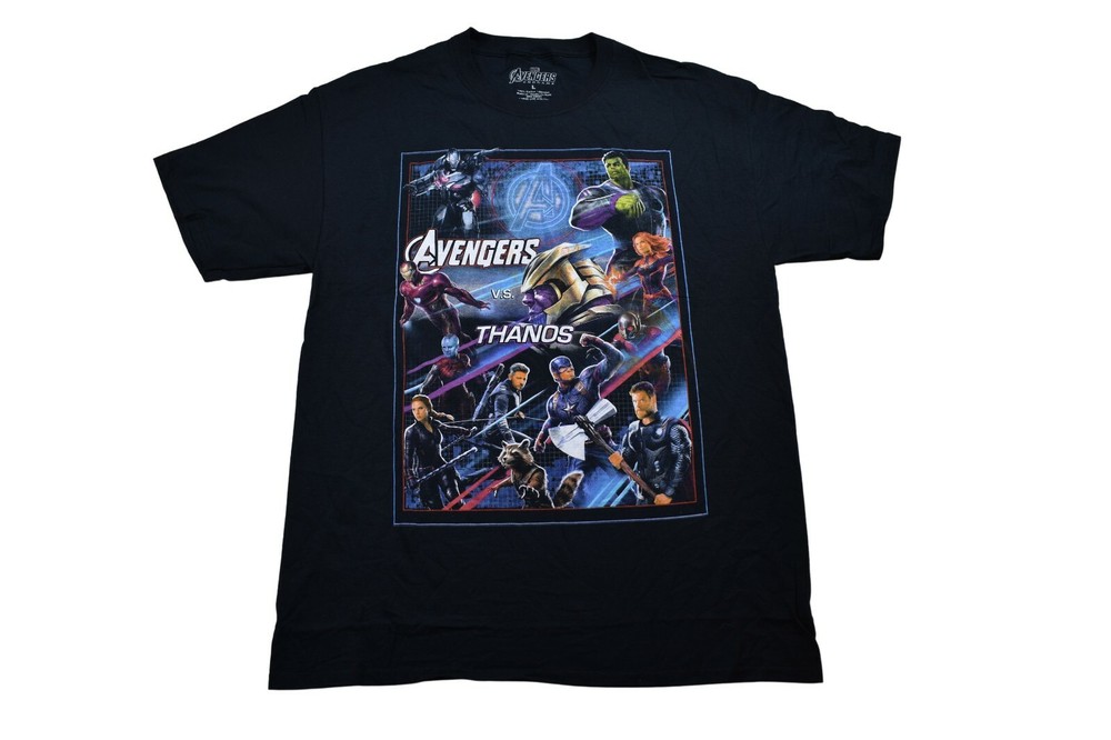 Avengers Mens Thanos Black Tee Shirt New L, 2XL