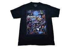 Avengers Mens Thanos Black Tee Shirt New L, 2XL