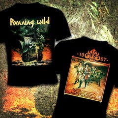 Christmas gift RUNNING WILD UNDER JOLLY ROGER 1987 Unisex All Size Shirt 24D140