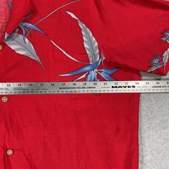 Vintage Paradise Found Shirt XL Red Floral Lightweight Beach Rayon USA Hawaiian