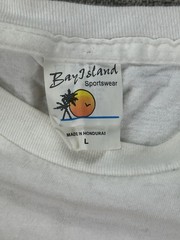 Bay Island Sportswear Brazil Shirt Mens Large Christ the Redeemer Flag Graphic