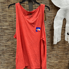 The North Face Men S Americana Tri-Blend Tank Horizon Red Heather-2XL
