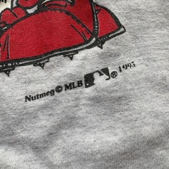 Vintage 1995 Heather Grey Nutmeg Mills MLB St. Louis Cardinals Youth Tee