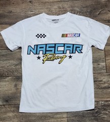 Nascar Racing Daytona 500 Checker Flag Finish Line Mens T Shirt Tee Small White