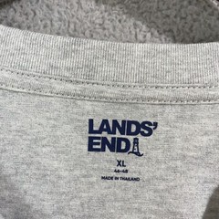 NWOT Lands’ End Men’s XL Gray Crewneck T-Shirt 46-48 100% Cotton