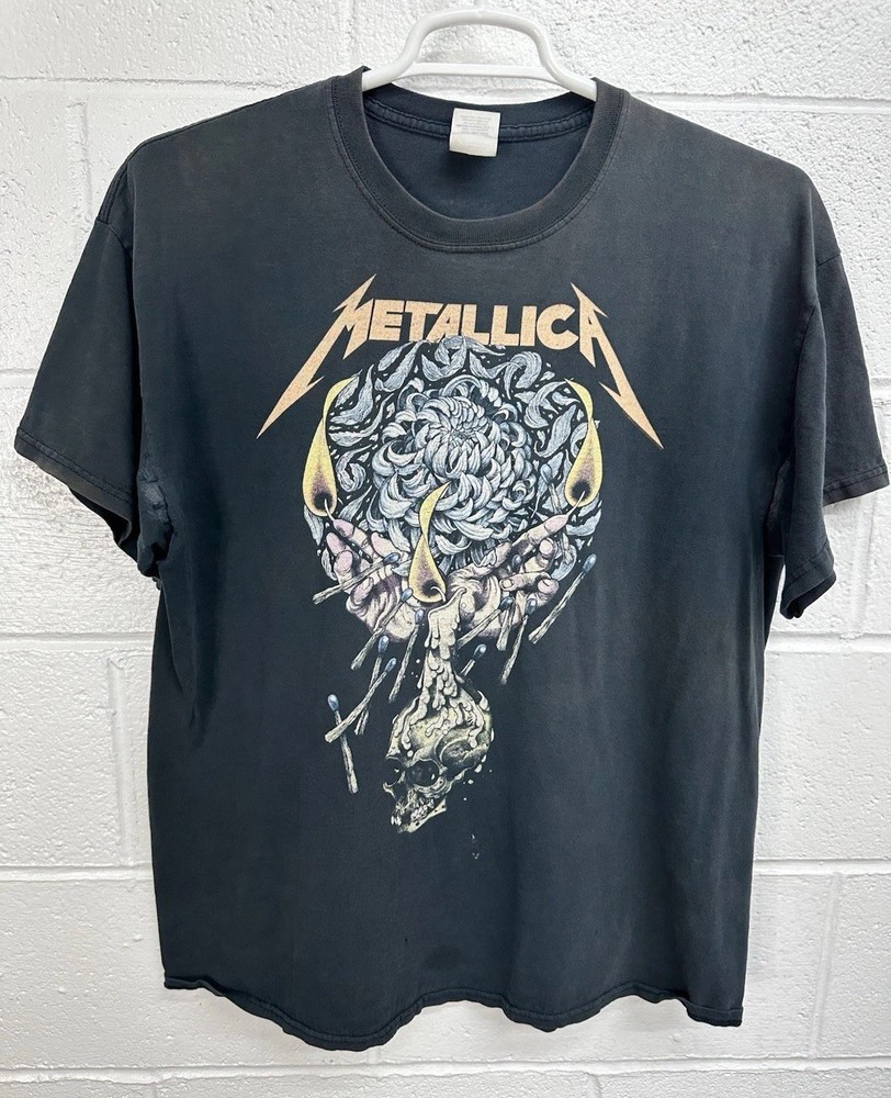 Original Metallica By Request 2014 Concert Tour Shirt / Men’s XL / Faded