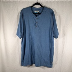 Magellan Fishing Shirt Men’s XL Blue Crew Neck Short Sleeve Classic Fit Moist Wi