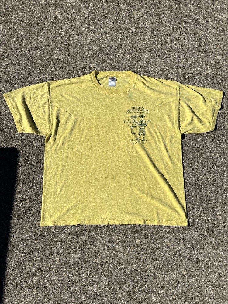 Vintage 2006 Ann Arbor Huron High School Verona Italy Choir T Shirt Yellow Sz XL