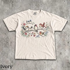Birds on Branch Comfort Tee Men Women Nature Lover Wildlife Gift