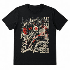 Japanese Cyberpunk Techwear T Shirt Manga Style Gear Graphic Streetwear Tee