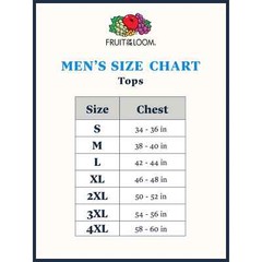 FRUIT OF THE LOOM MEN POCKET TEE 100% COTTON