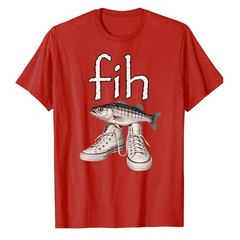 Shoes Fih Funny Misspelled Fish Meme T-Shirt Fisher Fisherman Fishing Bass Bait