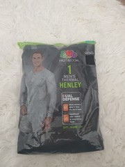 Fruit Of The Loom 2019 Men’s Thermal Henley XL/XG