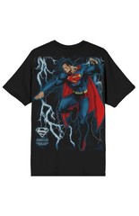 DC Comics Superman Lightning Graphic Men’s T-Shirt Size Medium Black