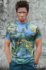 Screen Accurate FIGHT CLUB MOTOCROSS T shirt, Tyler Durden, Brad Pitt