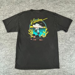 VINTAGE Santa Barbara Shirt Mens Medium Boat Scuba Diving Vision Ocean 90s Y2K