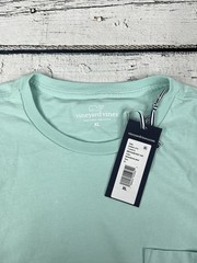 Vineyard Vines Men’s Short Sleeve Pocket T-Shirt Mangrove Mint Size XL- NEW