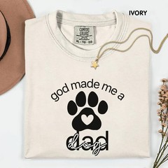 Custom God Made Me CatDog Dad Gildan Tee Funny Pet Lover Gift