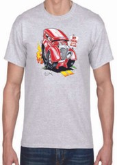 Adult DryBlend® T-Shirt – ( RED RIDER – HOT ROD)