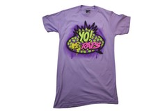 MTV Mens Yo! MTV Raps Puffy Print Graphic Lavender Shirt New S, M