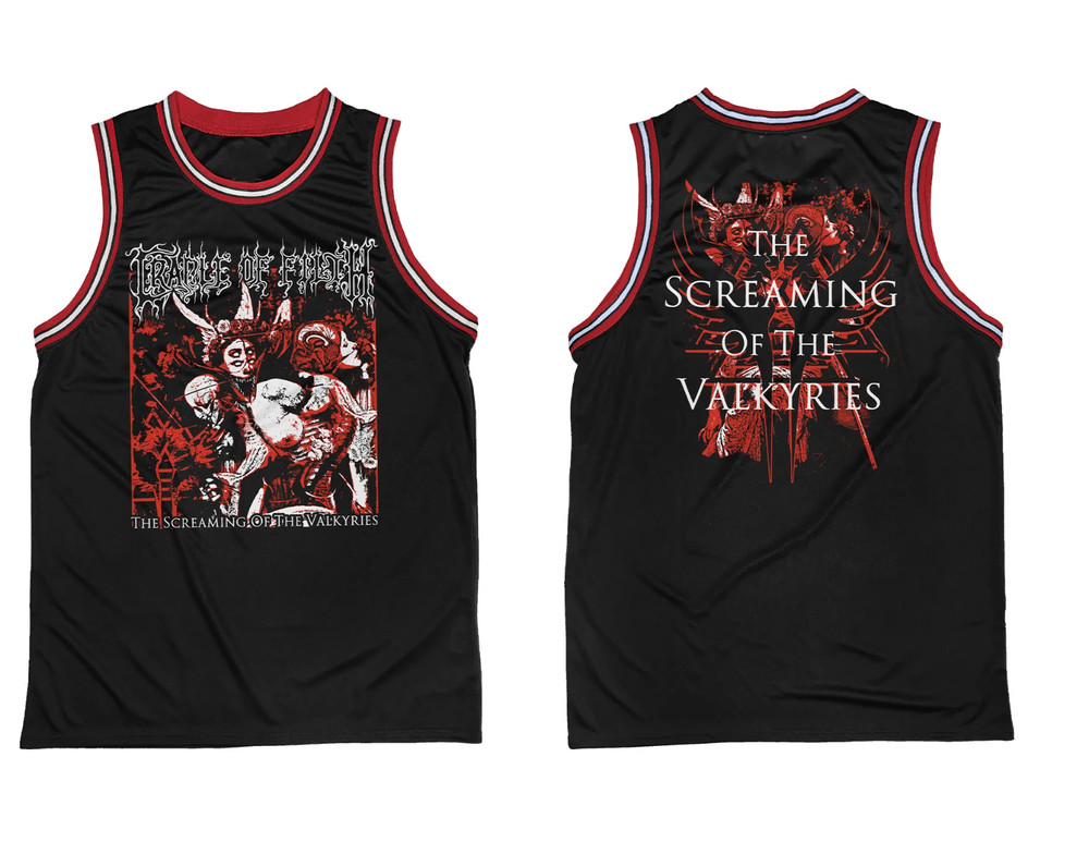 Cradle Of Filth ‘Valkyries’ Basketball Jersey Unisex Polyester All Sizes S175