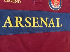 OFFICIAL ARSENAL THIERRY HENRY POLO COLLARED VINTAGE RETRO RARE LEGEND SHIRT UK