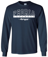 Peoria Illinois T-Shirt Long Sleeve Graphic tee