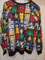 Marvel Comics Colorful Sweatshirt Size XL Chest – 42in & Length 24.5