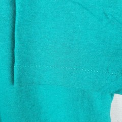 Vintage Hawaiian Tan Shirt Mens XL Teal Sun Palm Graphic Beach Promo 80s Relax