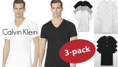 New 3 Pack CLASSIC FIT Calvin Klein Mens V Neck Crew Neck T Shirt Tee