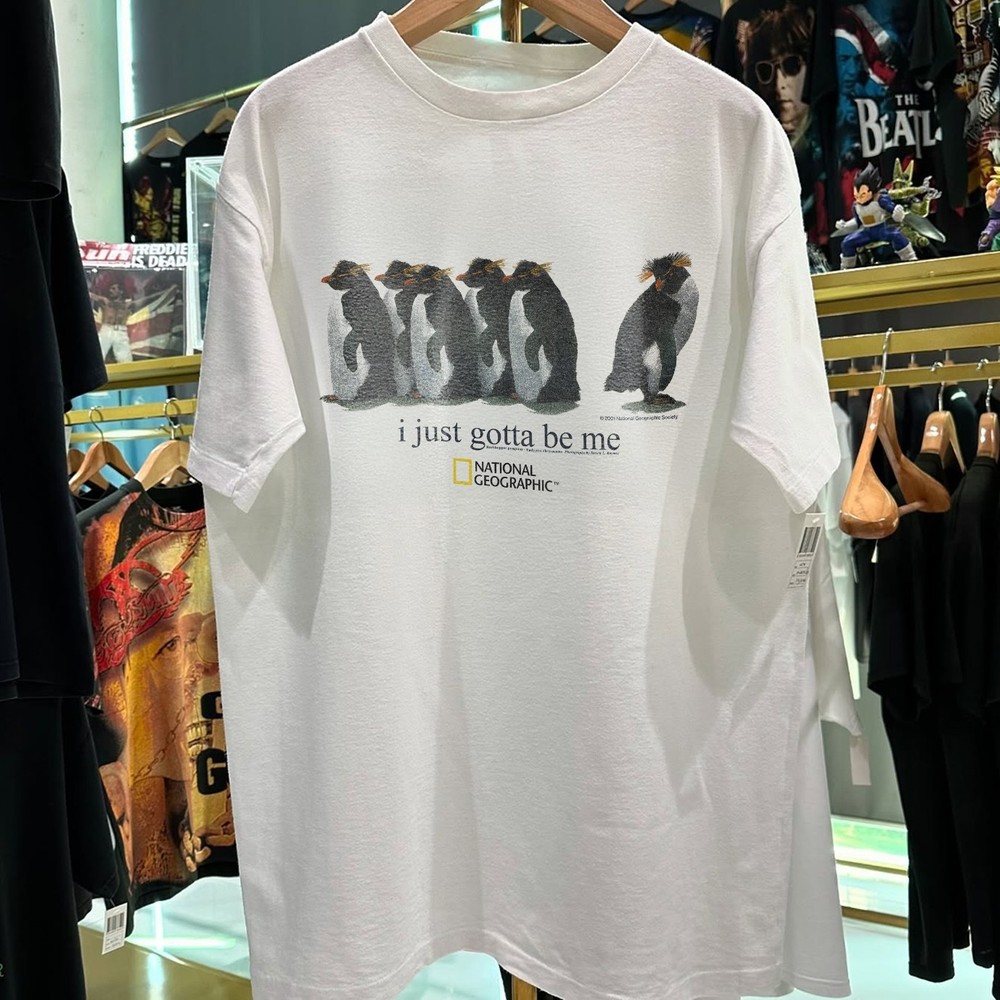 2001 I Just Gotta Be Me Rockhopper Nat Geo Aged T-Shirt White M