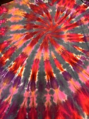 Tie Dye Swirl T Shirt Purple Xl Hippie Boho Style Festival Shirt