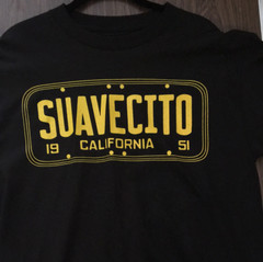 Suavecito Medium License Black T-shirt Hip Hop Hot Rod Lowrider Rockabilly