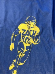 Zach Bryan Large Long Sleeve Shirt The Big House Tour Michigan Stadium Navy Blue