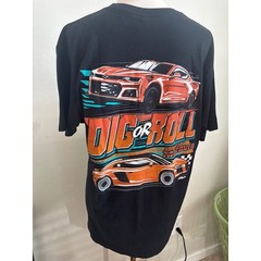 Street Car Takeover Dig or Roll Racing Graphic T-Shirt Black Muscle Car