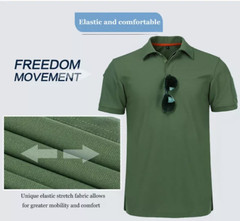 Men’s Polo Shirt Golf Sports Plain Casual New T Shirt Short Sleeve