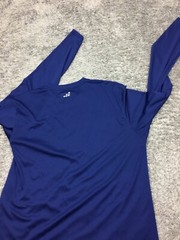 BCG Shirt Mens Size Large Blue Long Sleeve Stretch Athletic