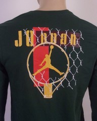 EUC Nike Air Jordan Jumpman LS T-Shirt Spell Out Logo SZ M