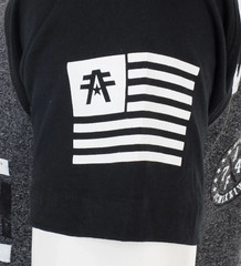 American Fighter Mens T-Shirt MICHIGAN Athletic BLACK GREY Biker MMA