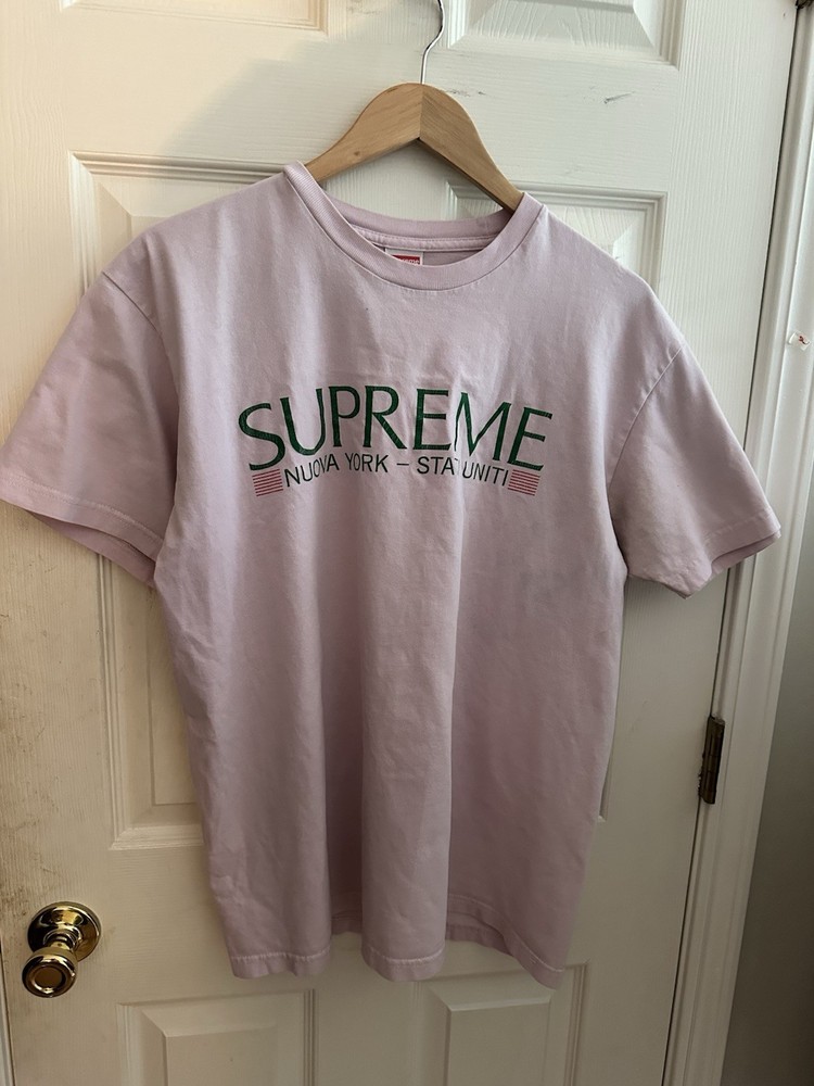 Supreme New York T-shirt Large Pink
