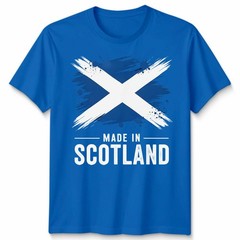 Made In Scotland Unisex T Shirt Scottish Flag Football Rugby Fan Patriot Top New