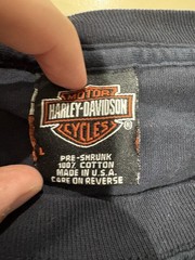 Vintage Harley Davidson Tie Dye Distressed Longsleeve Tee