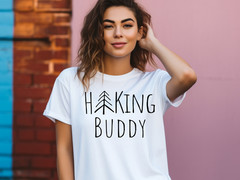 Hiking Buddy tshirt, hiking lovers shirt, hiker gifts, explore nature, Unisex