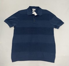 H&M Regular Fit Ribbed Polo Shirt Size Medium