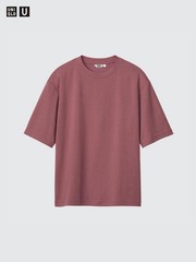 UNIQLO U AIRism Cotton Oversized Crew Neck Half-Sleeve T-Shirt XXS-3XL US/EUsize
