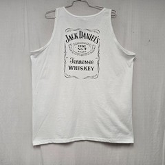 Jack Daniel’s Adults Old No.7 Tank Top Sleeveless Tee White 3XLarge XXXL DISPLAY