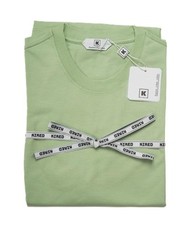 Kired by Kiton Light Green Supima Crepe Cotton Short Sleeve Slim T-Shirt L 52 IT
